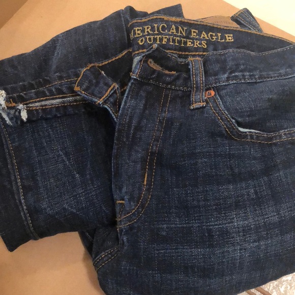 Men’s American eagle blue jeans straight - Picture 1 of 2